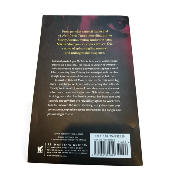 Never Tell by Stacey Abrams Book - Picture 2 of 2